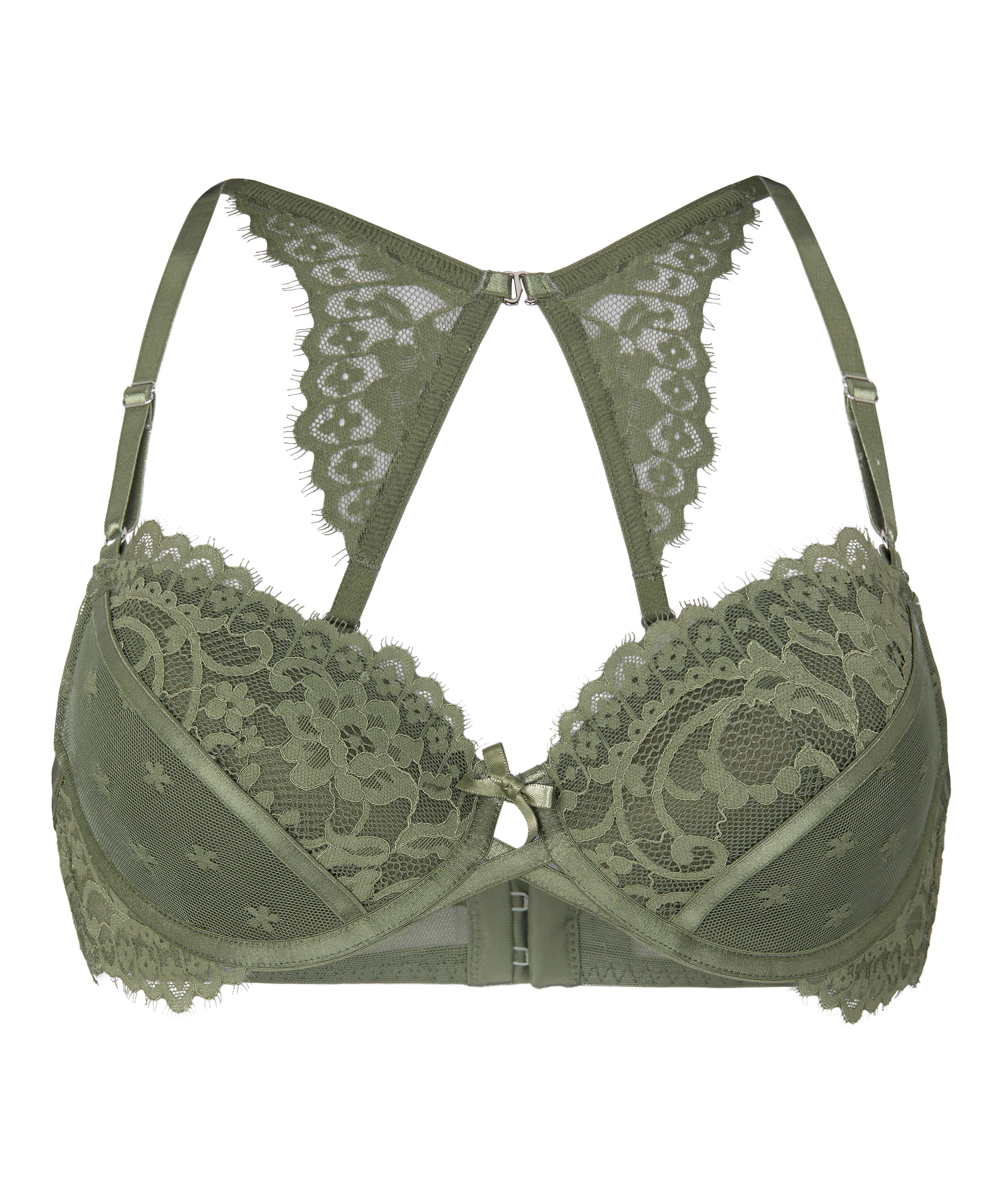 Padded Underwired Bra Valora, Green, main