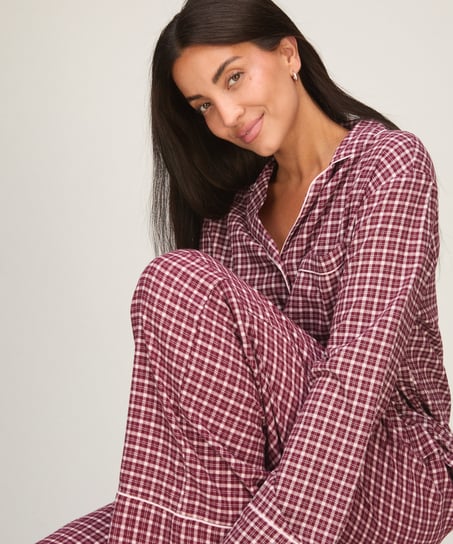 Check Pyjama Pants, Pink