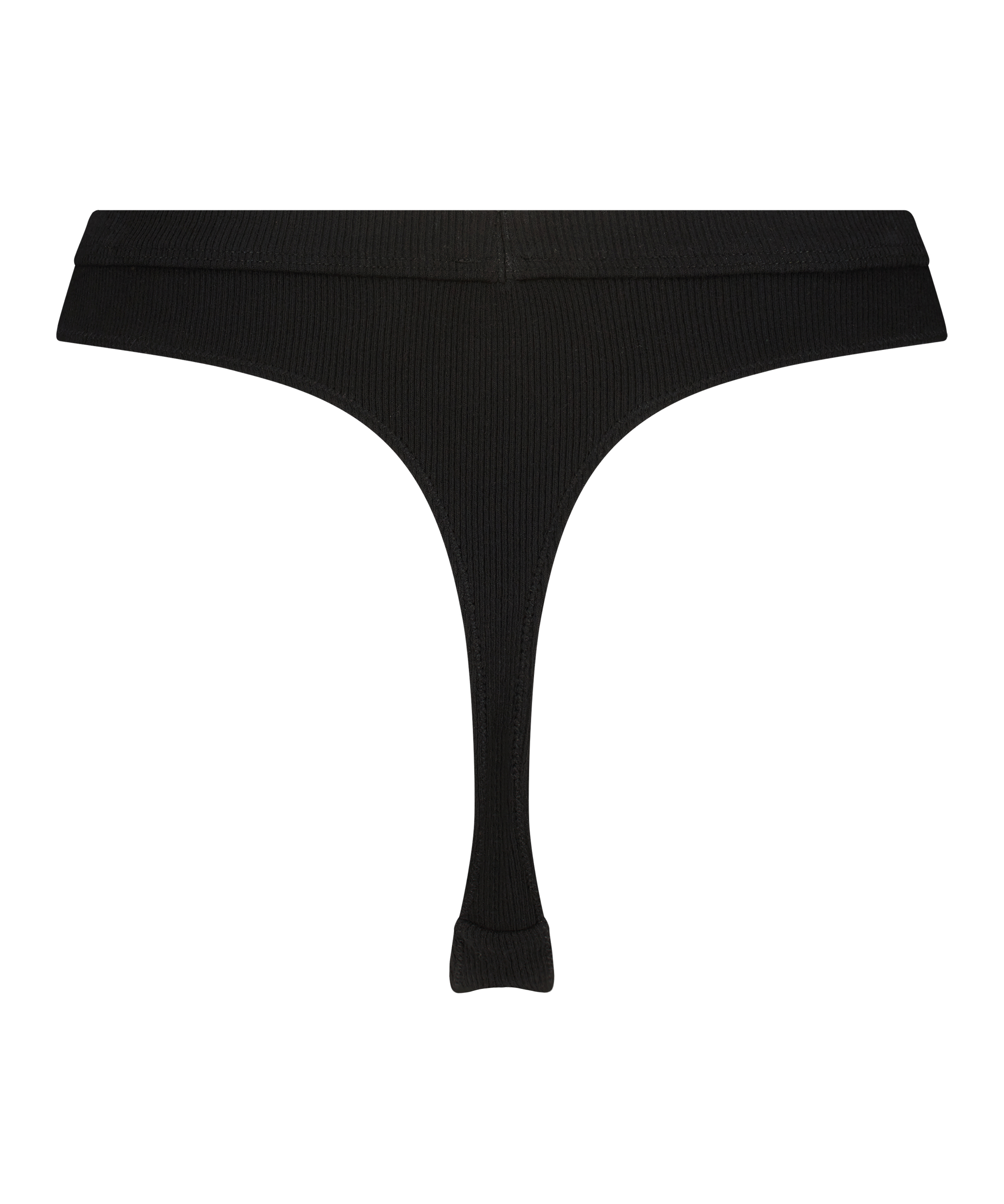 Baddie high-cut thong, Black, main
