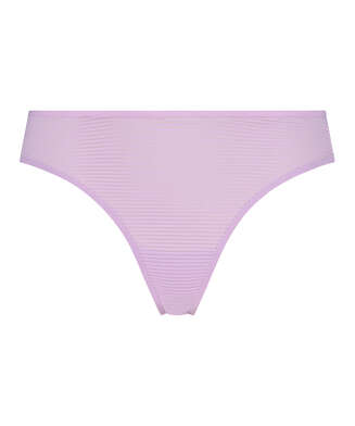 Invisible thong Stripe mesh , Purple