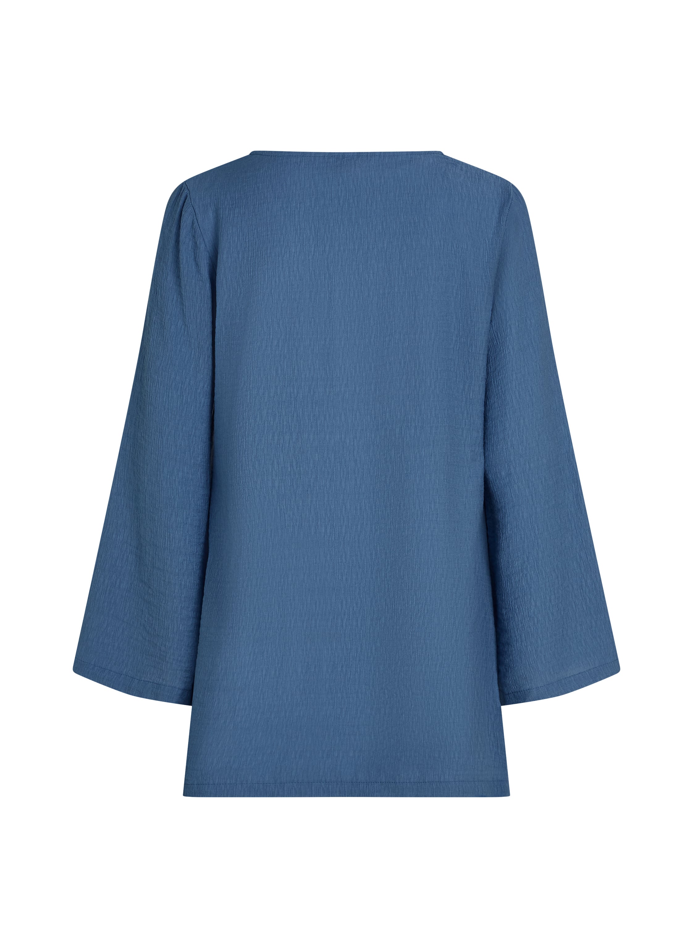 Beach Long-Sleeved Ring Dress, Blue, main