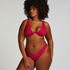 Scallop High-Leg Bikini Bottoms, Pink
