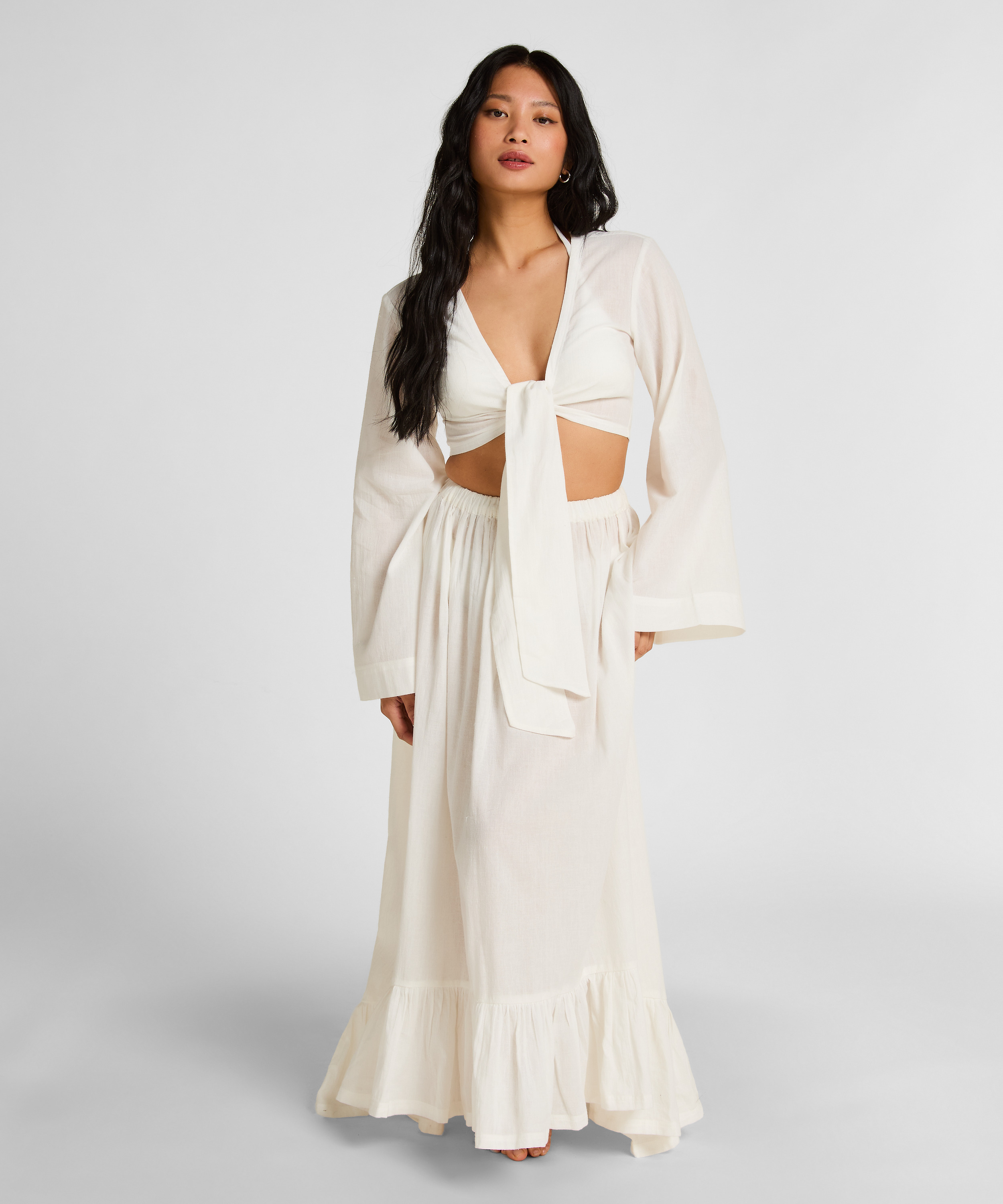 Beach Skirt Glam, White, main