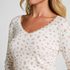 Ribbed Pyjama Top, White