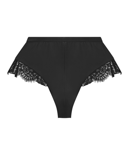 Valerie Lace French Knicker, Black