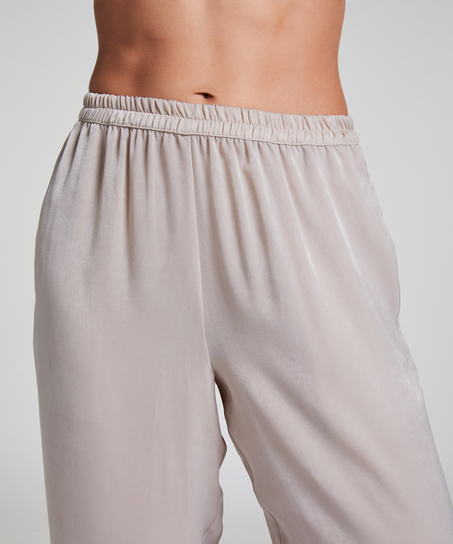 Satin Trousers, Beige