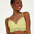Shiloh Padded Longline Non-Underwired Bra, Yellow