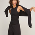 Singlet tanktop cotton rib, Black