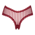 V-shaped Brazilian knickers mesh, Red