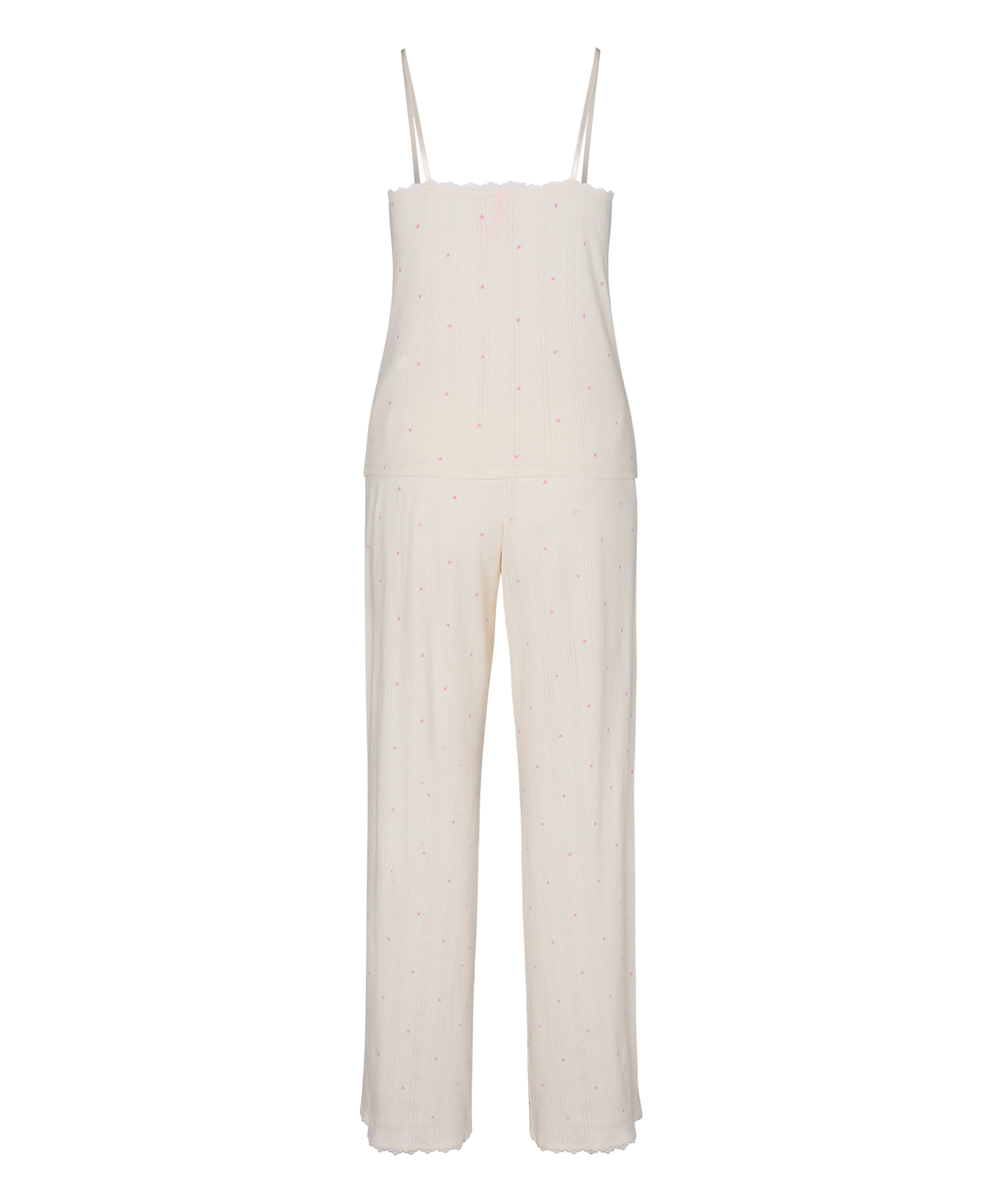 Pyjama Set Pointelle, White, main