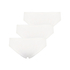 3-pack Georgia Cotton Brazilian shorts, White