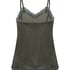 Velours Lace Cami Top, Green