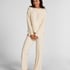 Brushed Jersey Trousers, White