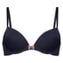 Plunge Padded Underwired Bra, Blue