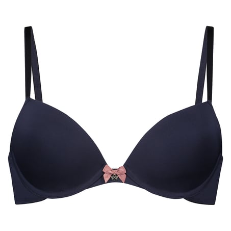 Plunge Padded Underwired Bra, Blue