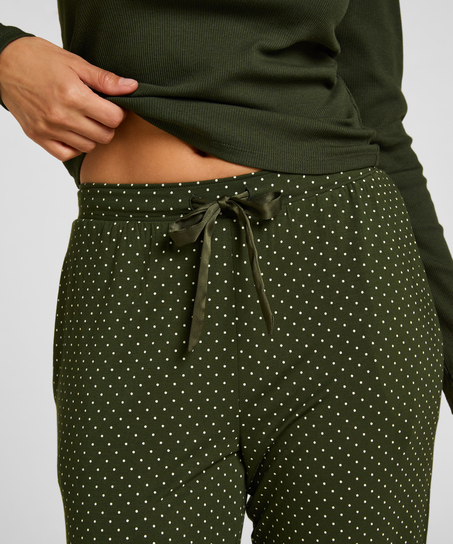 Jersey Pyjama Pants, Green