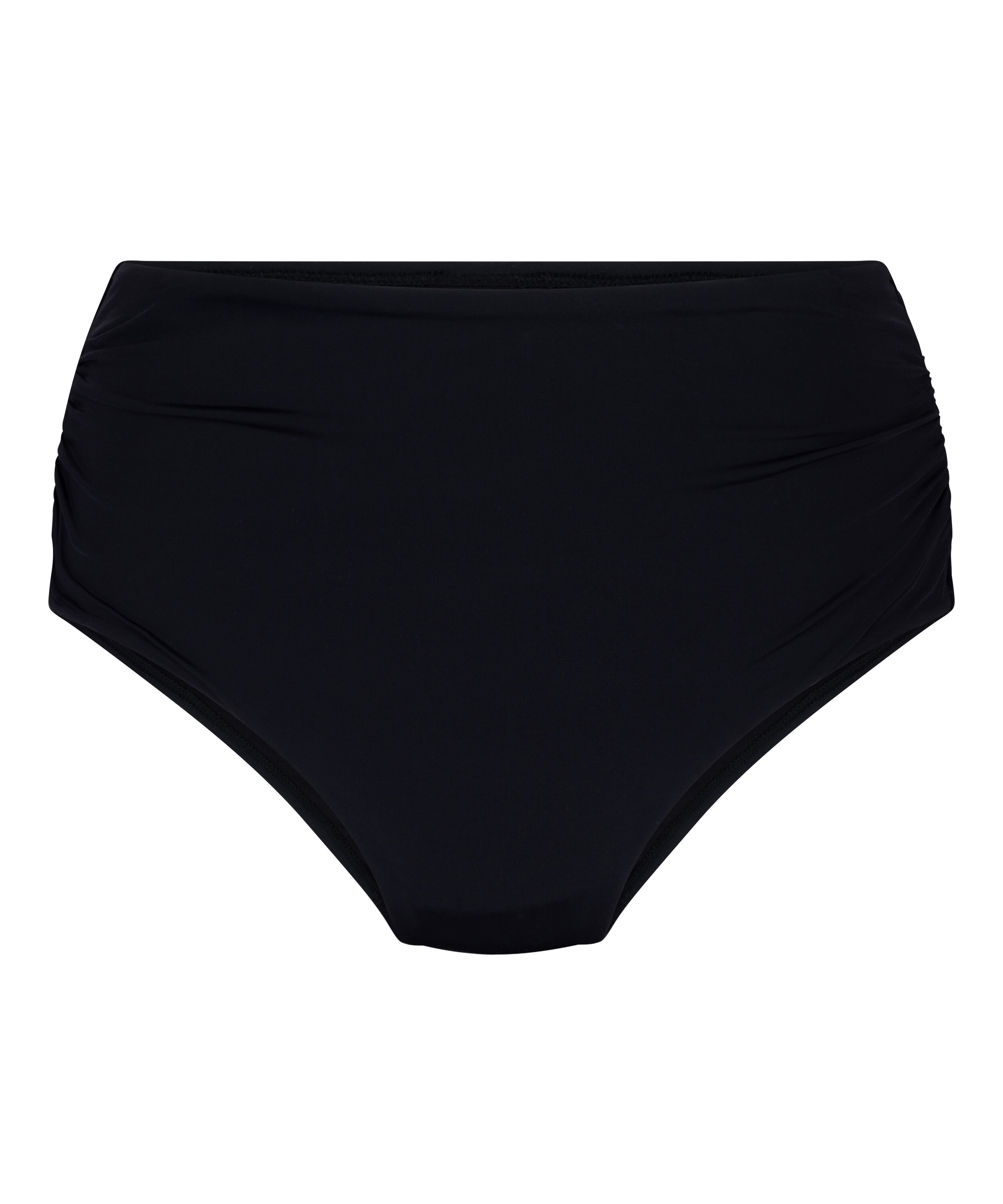 High-Waisted Shaping Bikini Bottom Luxe, Black