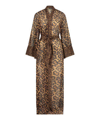 Leopard Kimono Nyakim, Brown