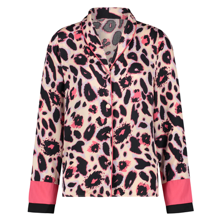 Duckie Long-sleeve Pyjama Jacket, Pink