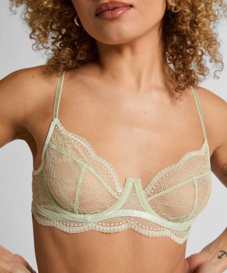 Isabelle Non-Padded Underwired Bra, Green