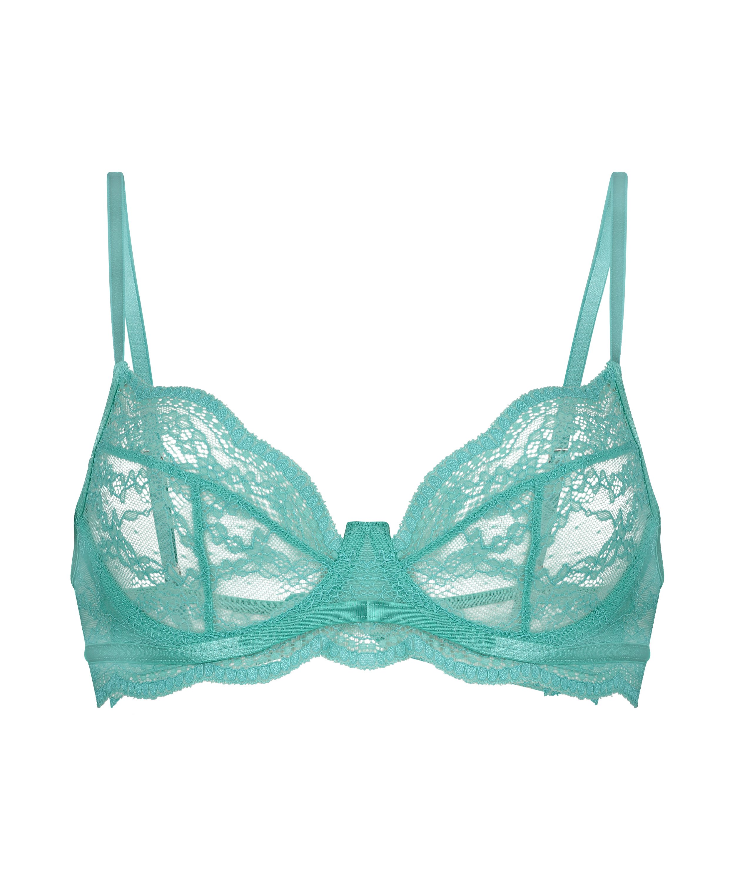Isabelle Non-Padded Underwired Bra, Green, main
