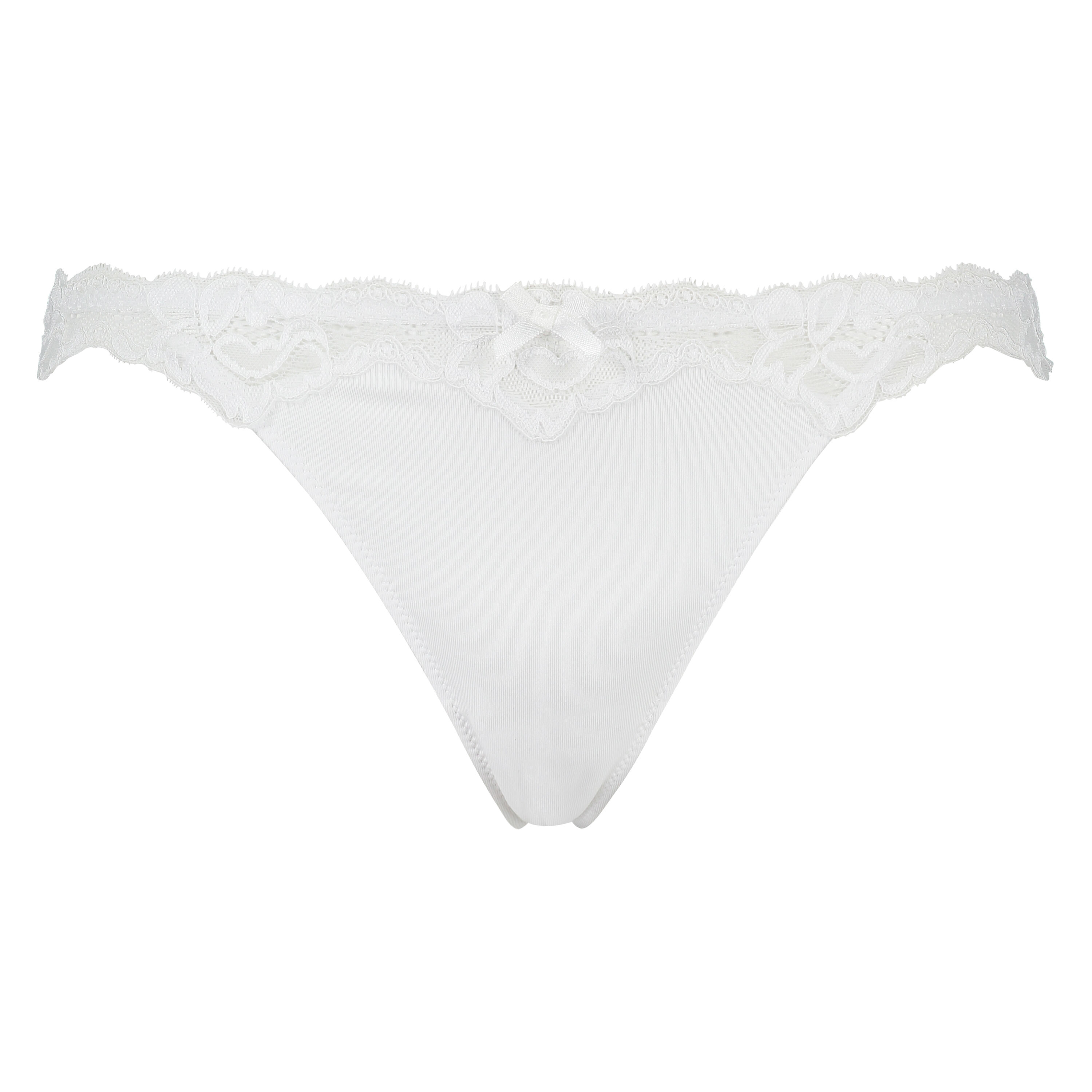 Secret Lace Thong, White