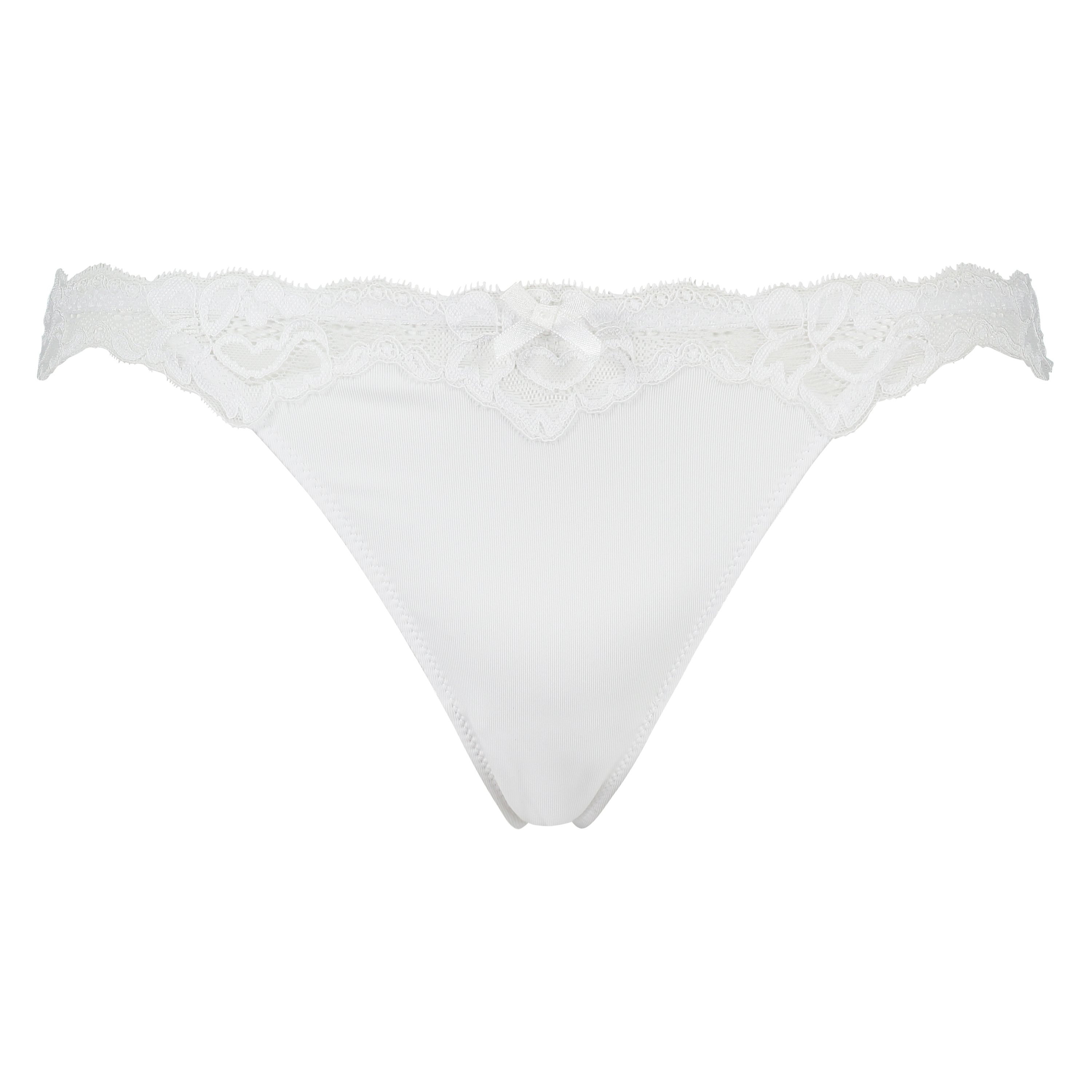 Secret Lace Thong, White, main