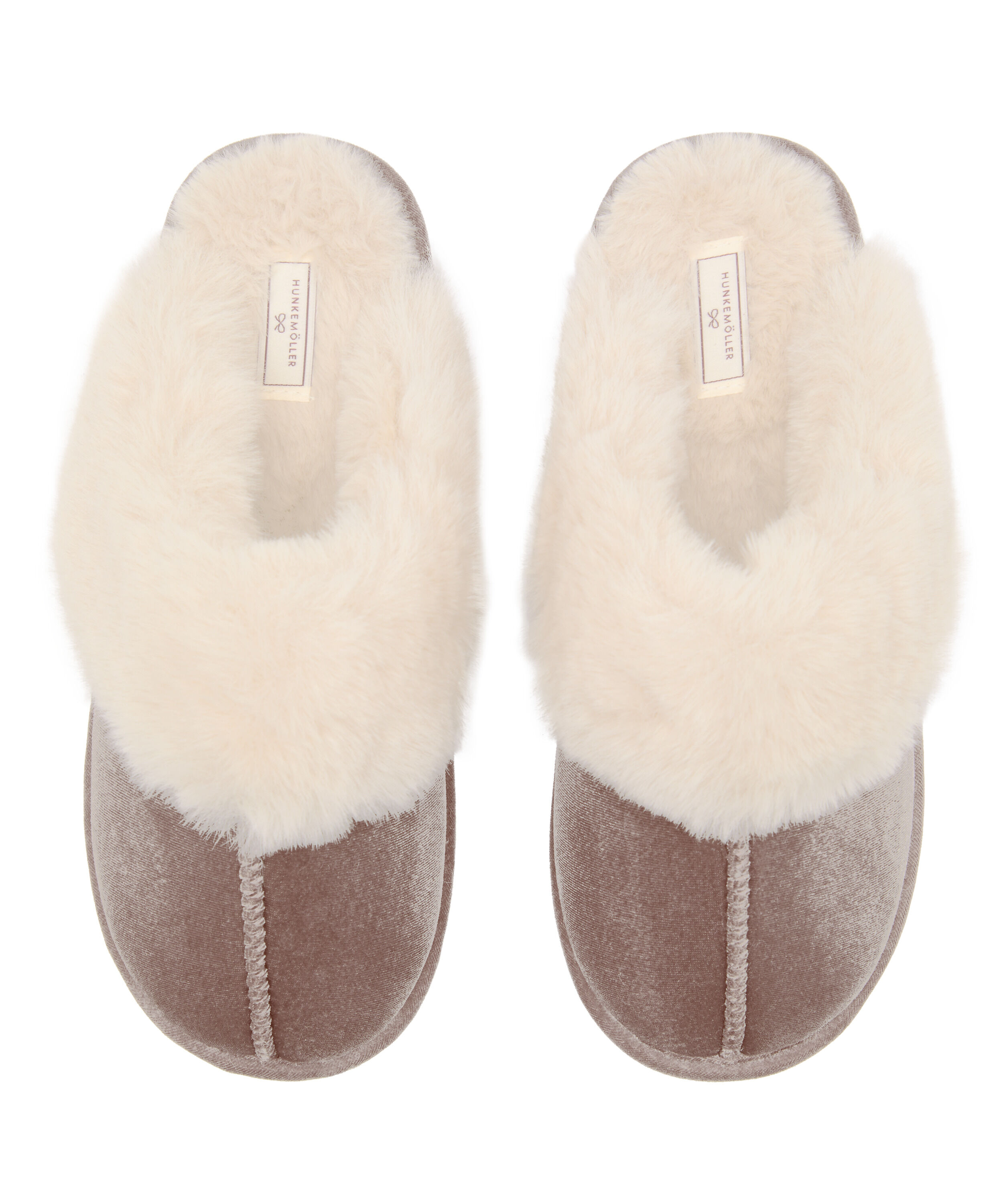 Slipper Velour, Beige