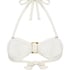 Cabo Bandeau Bikini Top, White
