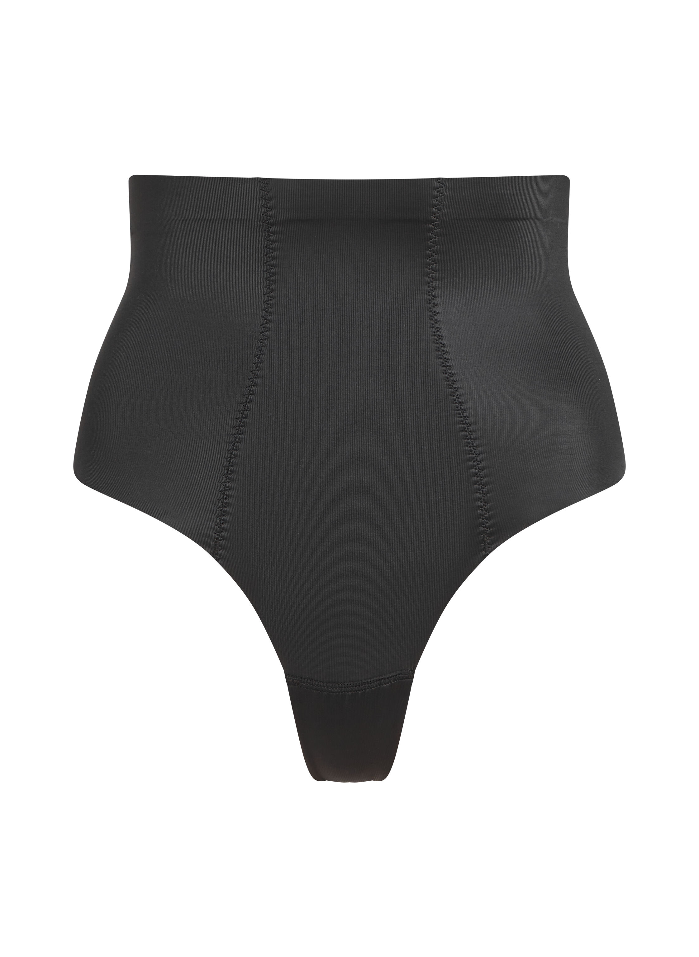 Sculpting scuba high waisted thong, Black