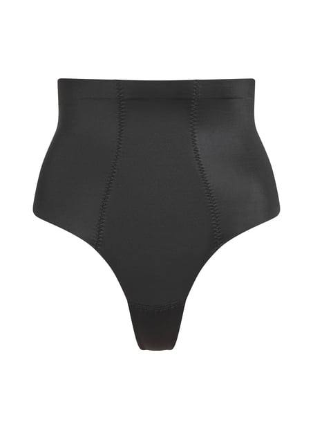 Sculpting scuba high waisted thong, Black