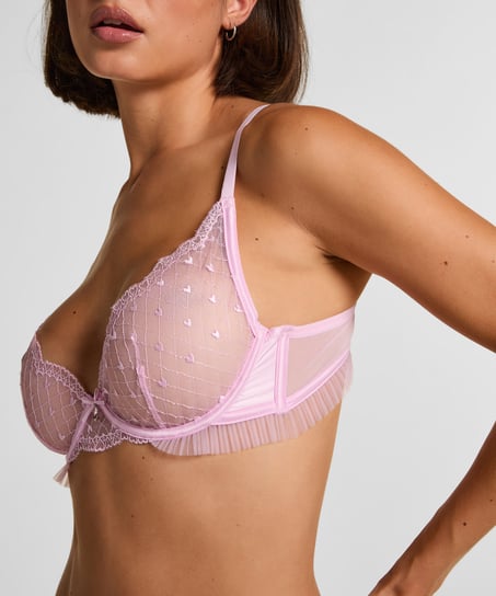 Cordelie Non-Padded Underwired Bra, Pink