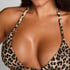 Animalia Triangle Bikini Top, Brown