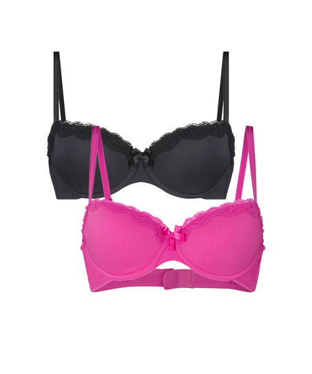 Lola Padded Underwired Bra, Pink