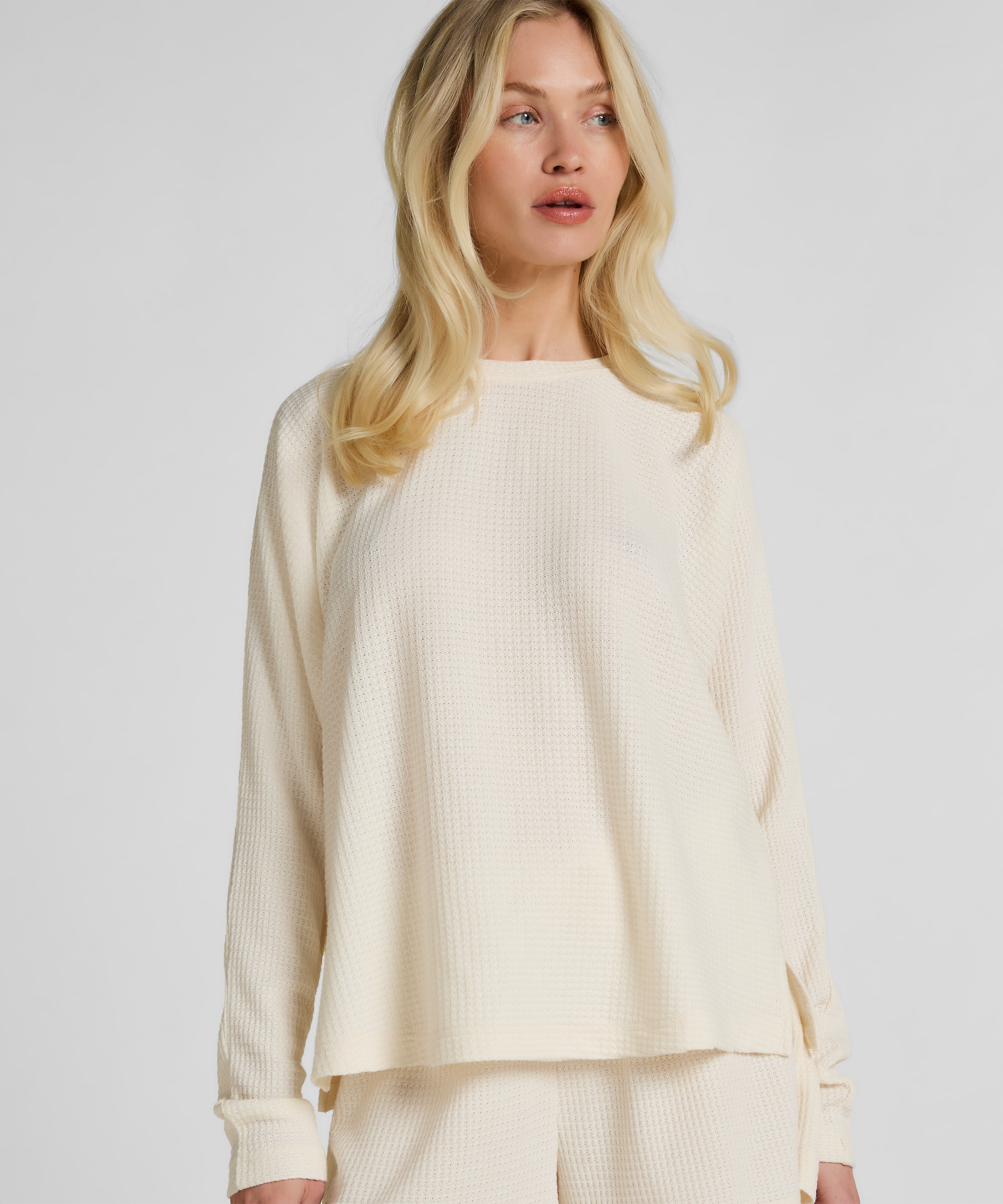 Top Waffle Everly, White, main