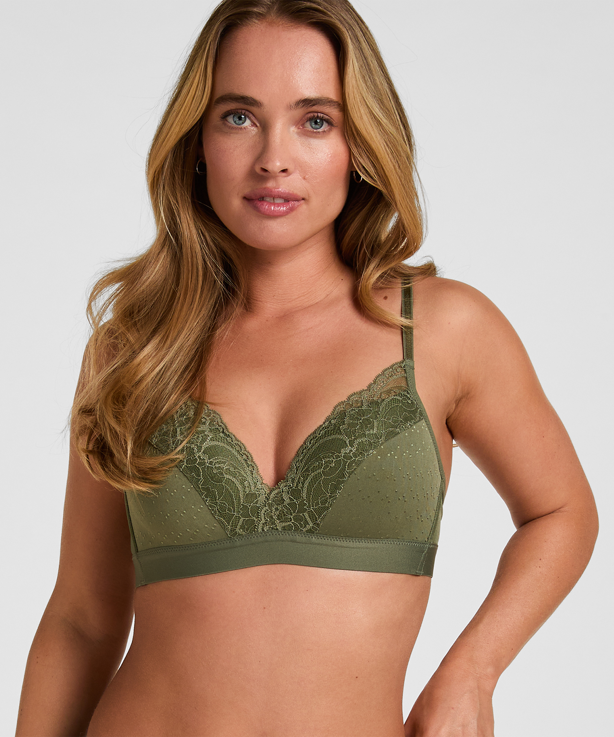 Sophie Padded Non-Underwired Bra, Green, main