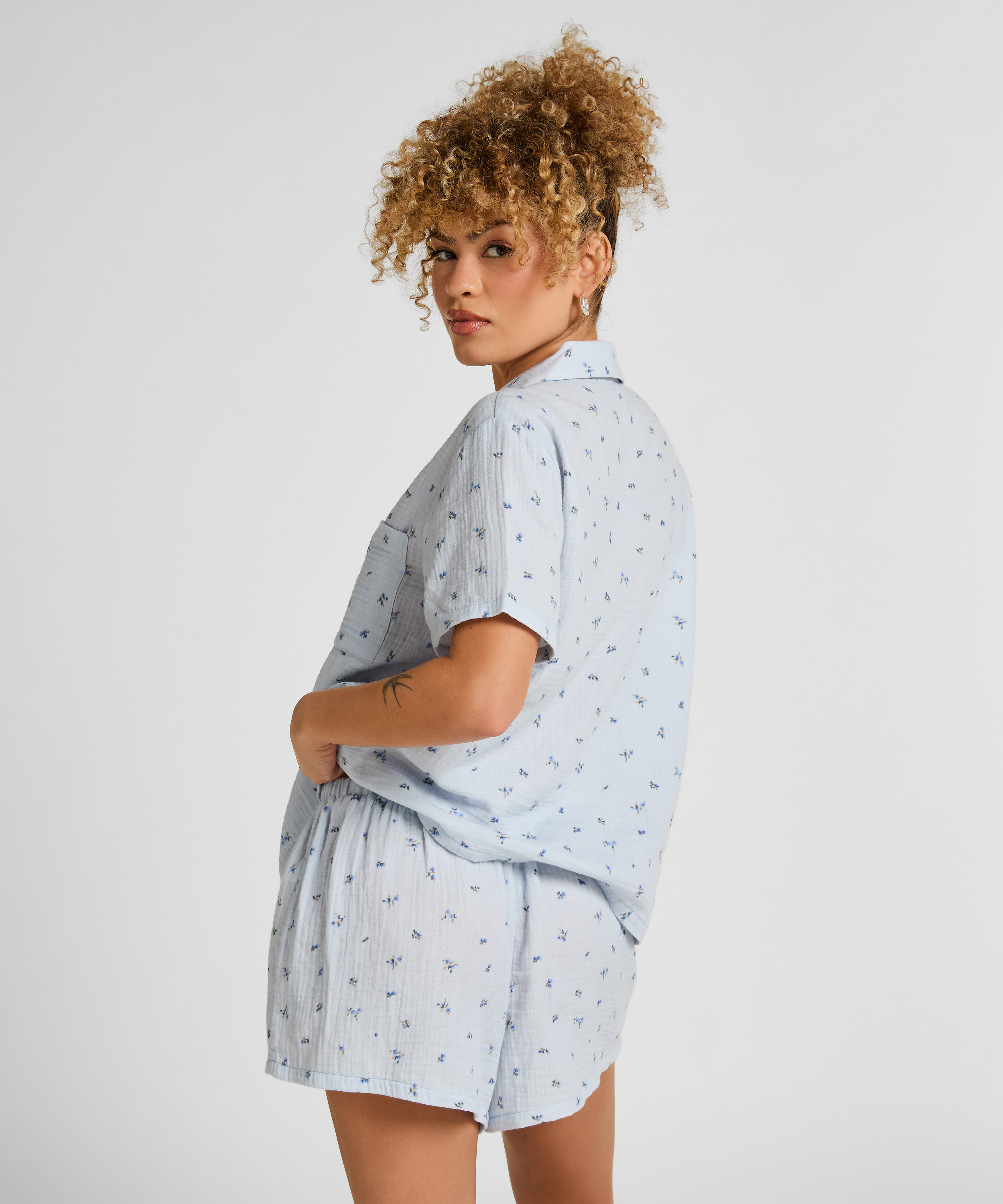 Muslin Short, Blue, main