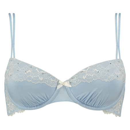 Padded underwired bra Angie, Blue