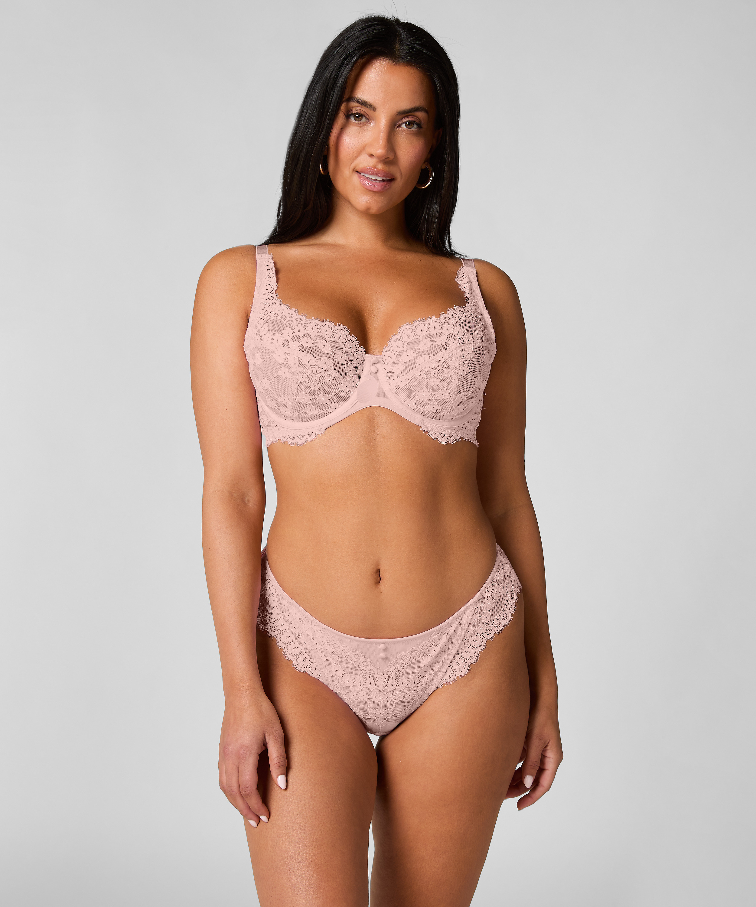 Daisy Non-Padded Underwired Bra, Pink, main