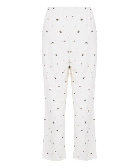 Pointelle Pyjama Pants, White