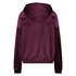 Velvet hoodie jacket, Red