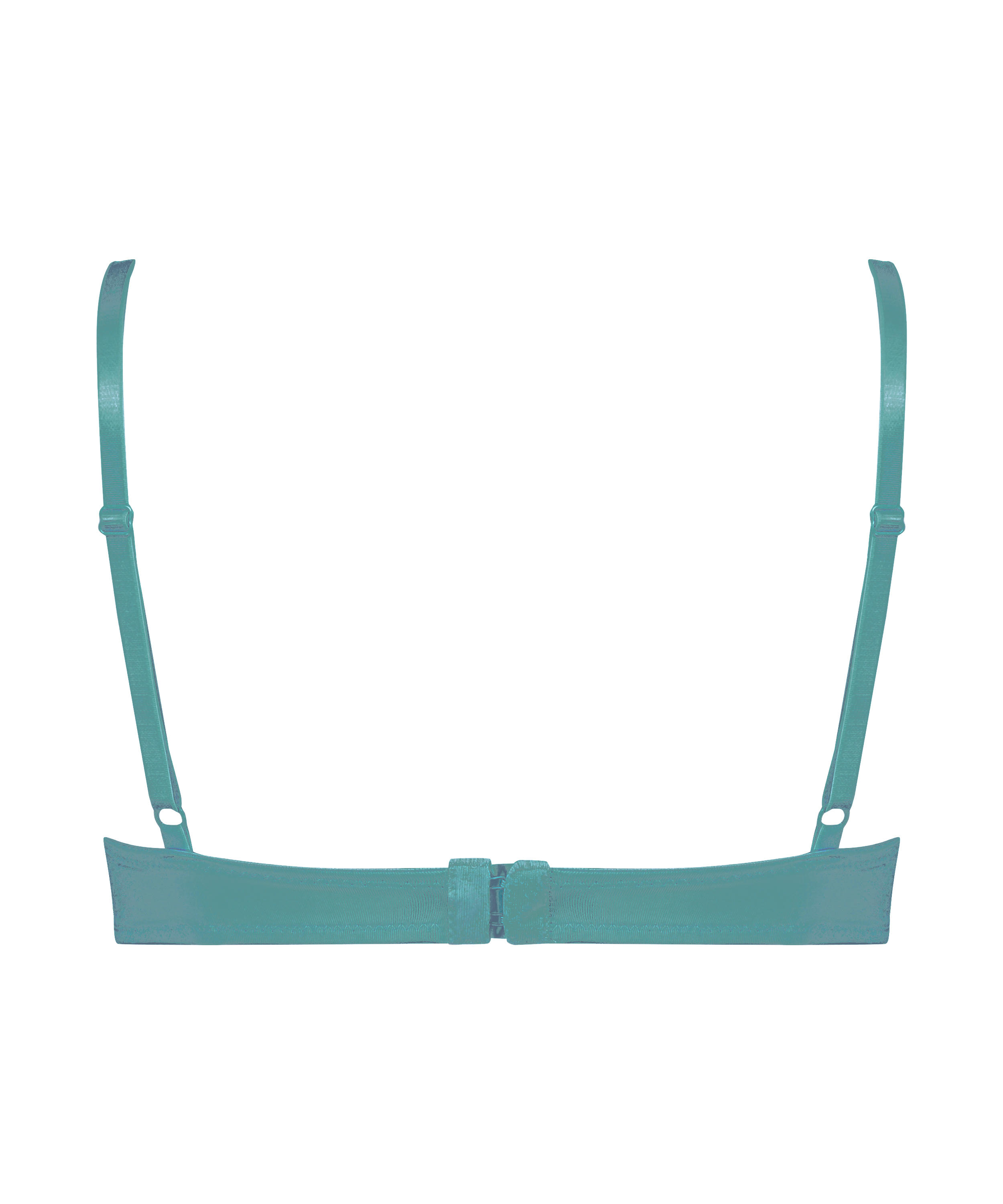 Plunge Padded Underwired Bra, Green, main