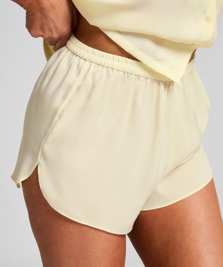Short Satin Minimal, Yellow