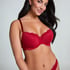 Marine Padded Underwired Bra, Red