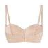 Smooth Padded Underwired Strapless Push-Up Bra, Beige