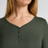 Longsleeved Pyjama Top Henley, Green