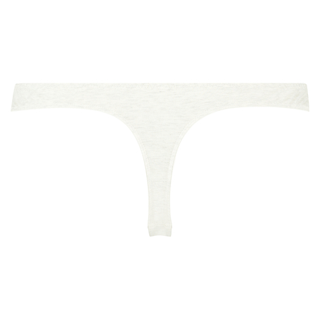 Secret Lace cotton thong, Gray