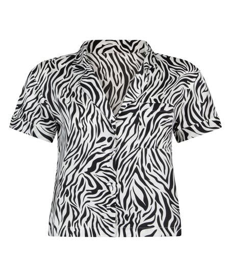 Satin Short-Sleeved Jacket, White