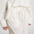 Seersucker Cotton Pyjama Pants, White