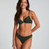 Lace Back Invisible Thong, Green